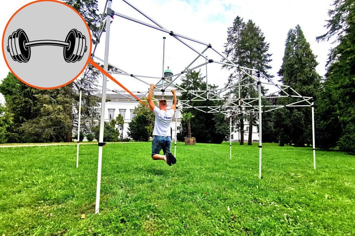 Сгъваема беседка за рекламен печат 2х2м